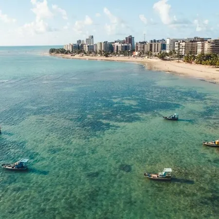 Grande Apartamento Beira-Mar 2/4 Pajucara Maceio  Exterior photo